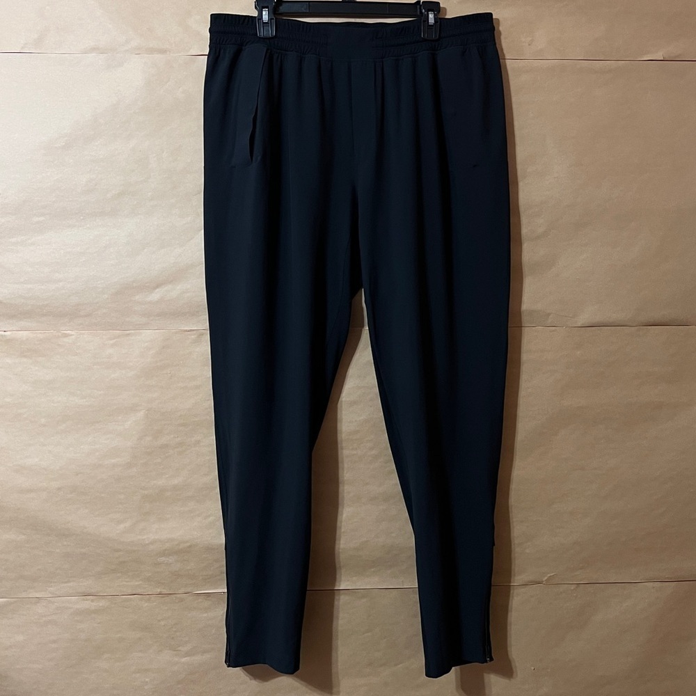 Lululemon | Men's Chill Motion Pants Joggers Pull-On Ankle Zip Black Size XXL